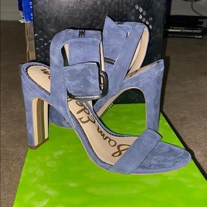 Sam Edelman blue heels NIB new